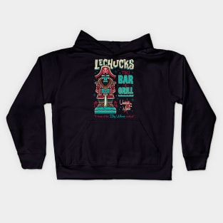 Lechucks Tiki Bar - Monkey Island - Retro Video Game Ghost Pirate Kids Hoodie